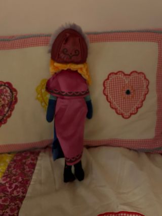 Ana de Frozen. Muñeca de trapo