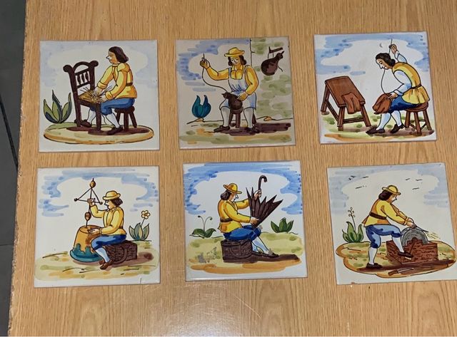 Azulejos ceramica antigua valenciana oficios