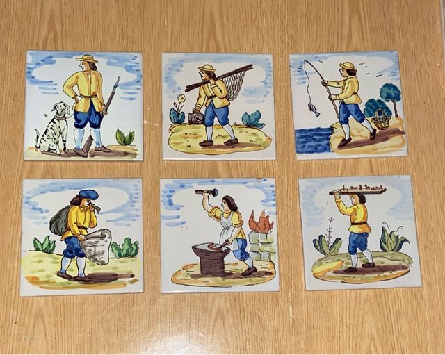 Azulejos ceramica antigua valenciana oficios