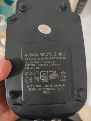 Bomba De Ar Sera 275R Plus