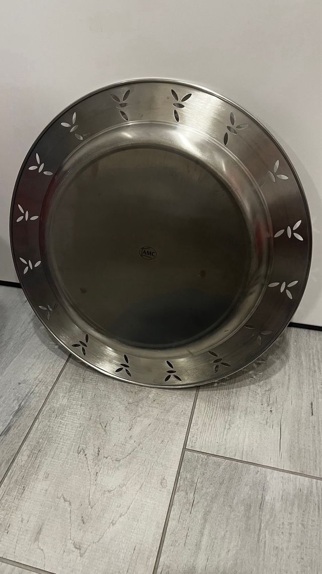 Vassoio AMC in acciaio - 39cm