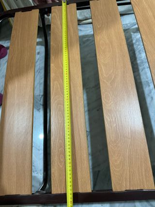 cama plegable body flex con lamas de madera 80x190