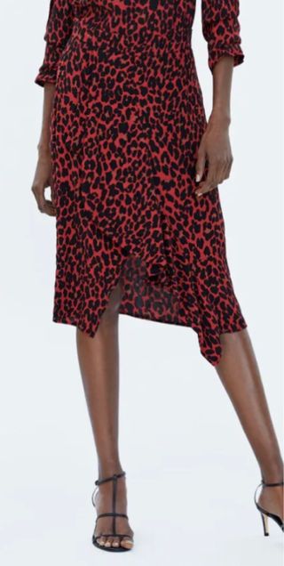 Falda ANIMAL PRINT ROJA