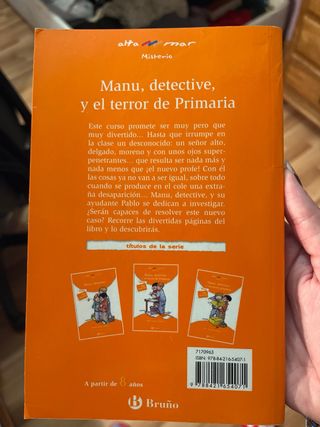 Manu, detective, y el terror de Primaria (Spanish