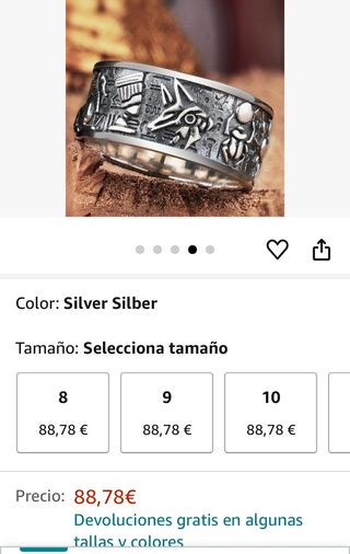 Anillo de plata