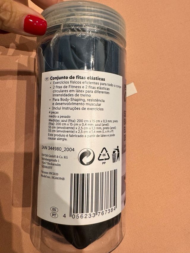 Conjunto de fitas elásticas