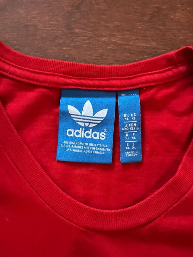 Camiseta roja  Adidas Talla XL