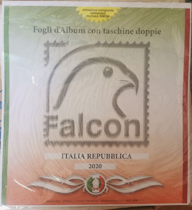 FOGLI PER FRANCOBOLLI FALCON ITALIA 2020