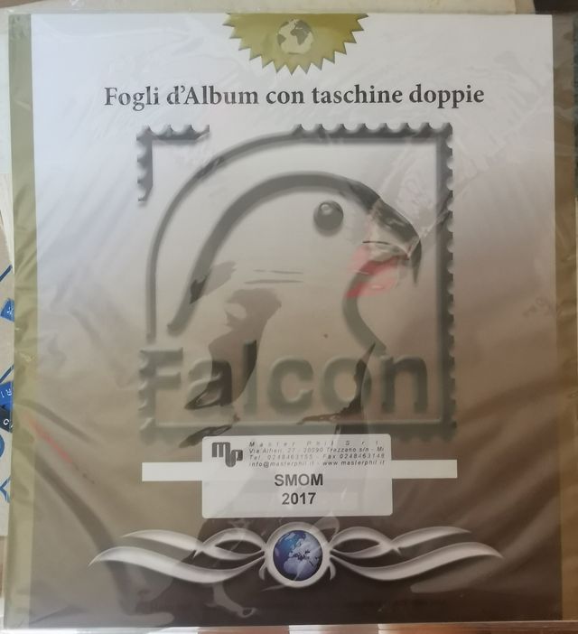 FOGLI PER FRANCOBOLLI SMOM 2017