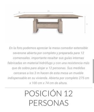Mesa comedor extensible SevenOne