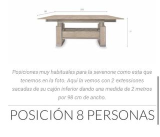 Mesa comedor extensible SevenOne
