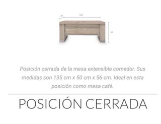 Mesa comedor extensible SevenOne