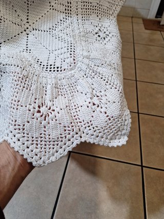 Colcha de ganchillo artesanal