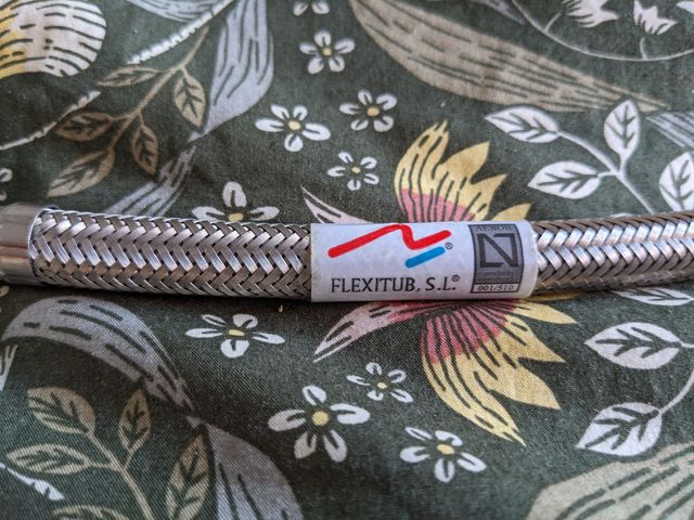 Latiguillo manguera 35 cm macho/hembra 1/2