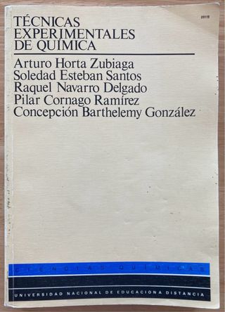 Técnicas experimentales de química