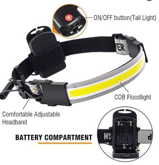 Linterna frontal LED, ancho de 5000 lúmenes