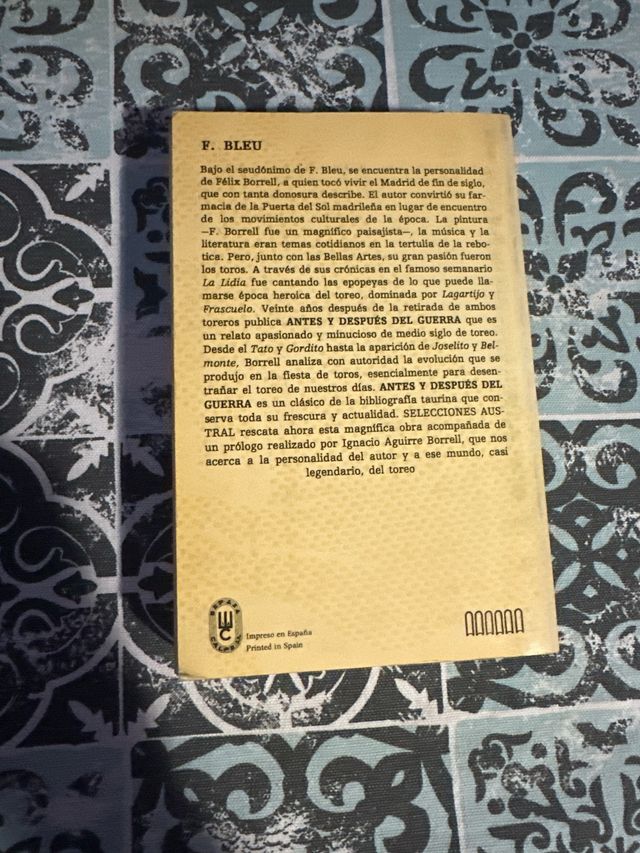 Antes y después del guerra: Medio siglo de toreo