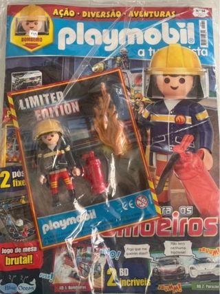 Playmobil figura + revista