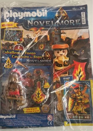 Playmobil figura + revista