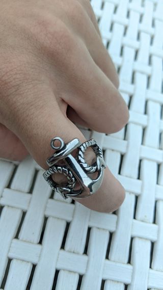 Anello ancora 16 mm acciaio