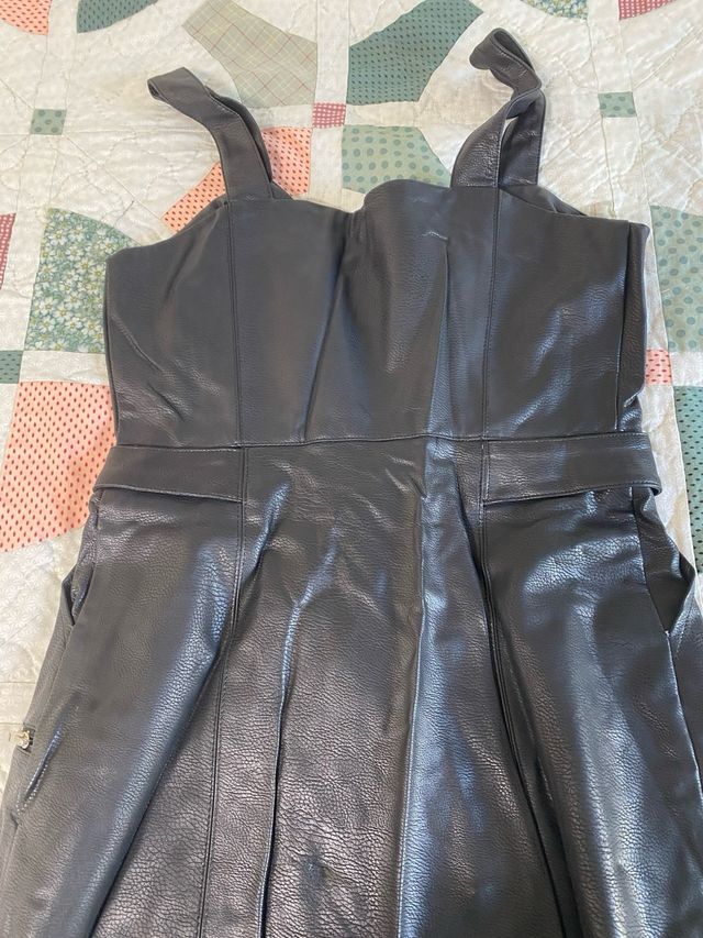 Vestido efecto ante negro