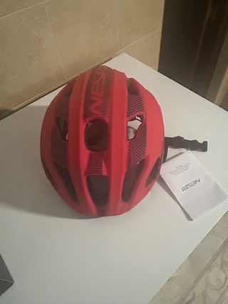 Casco bicicleta rojo