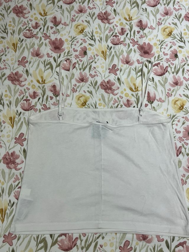 Camiseta top nike blanca gym