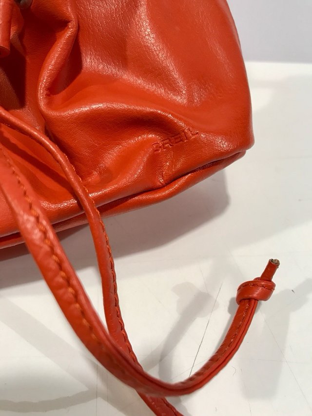 BREIL Snake bag soft orange vera pelle y2k 2000s