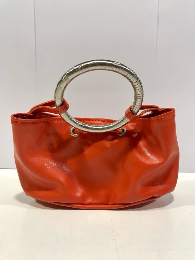 BREIL Snake bag soft orange vera pelle y2k 2000s