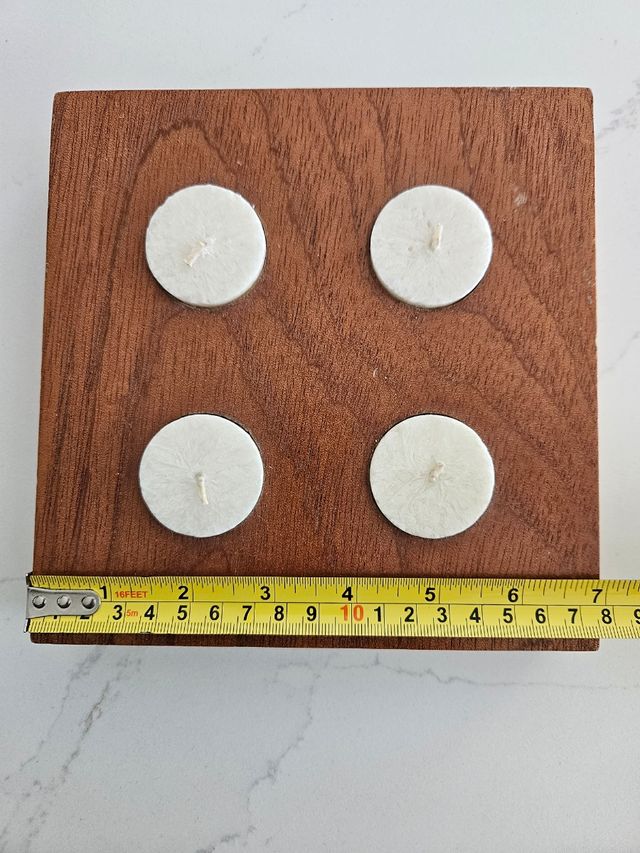 Portavelas de madera