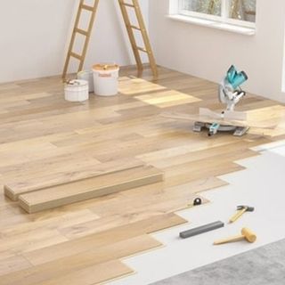 Montó económico tarima flotante