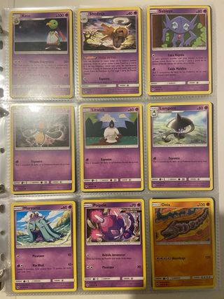 Pack de 107 cartas pokemon antiguas
