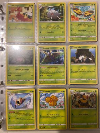 Pack de 107 cartas pokemon antiguas
