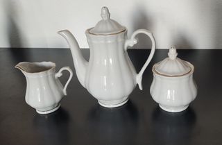 JUEGO DE CAFÉ VINTAGE PORCELANA CHINA