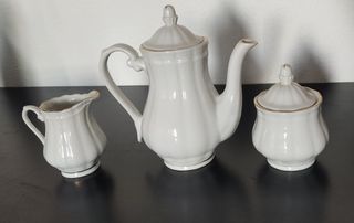 JUEGO DE CAFÉ VINTAGE PORCELANA CHINA