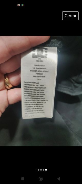 Pantalones negros hombre DC