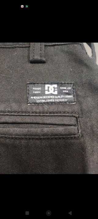 Pantalones negros hombre DC