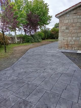 Hormigón impreso , todos tipos de muros