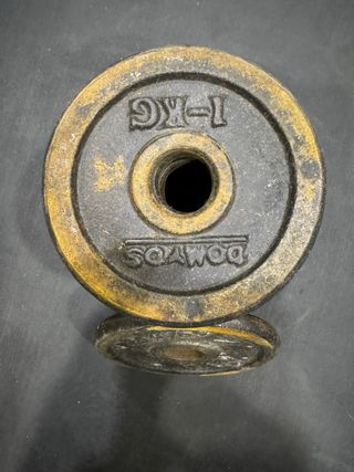 Pack 12kg discos mucsculación de 1kg