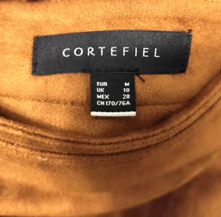 Falda piel Cortefiel 
