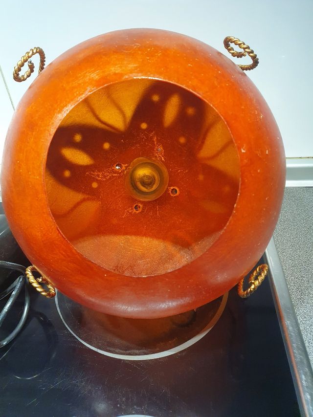 Lámpara de techo naranja