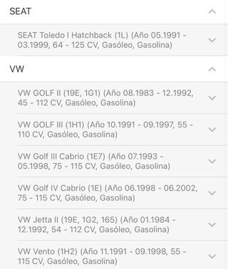 Amortiguadores traseros vw y seat