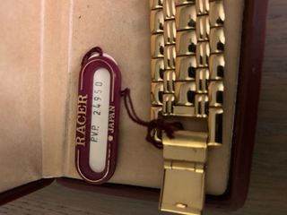 Reloj Racer Japan Vintage bañado en Oro