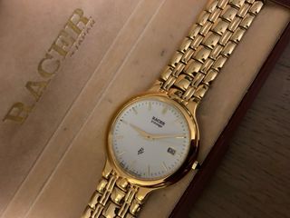 Reloj Racer Japan Vintage bañado en Oro