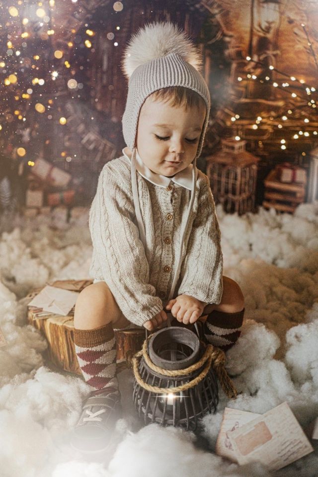 Escenario navidad furgoneta roja