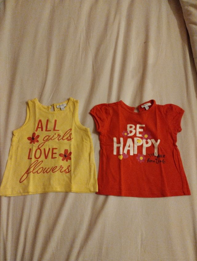 Set magliette 9-12 mesi 74 cm