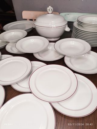 VAJILLA LIMOGES COQUET VINTAGE