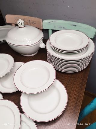 VAJILLA LIMOGES COQUET VINTAGE