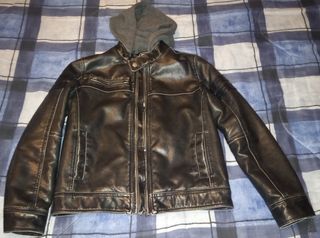 Giubbotto in ecopelle foderato x bambino