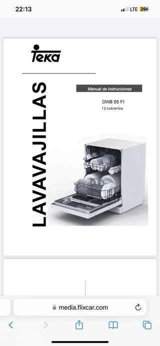 Lavavajilla integrable Teka DW8 55 FI 12 cubiertos